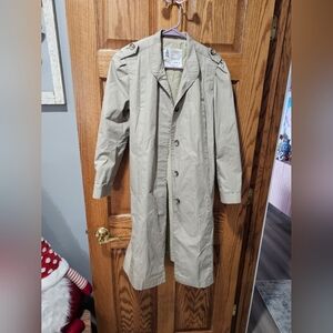 Classic Men's Trench Coat - Beige Vintage London Fog